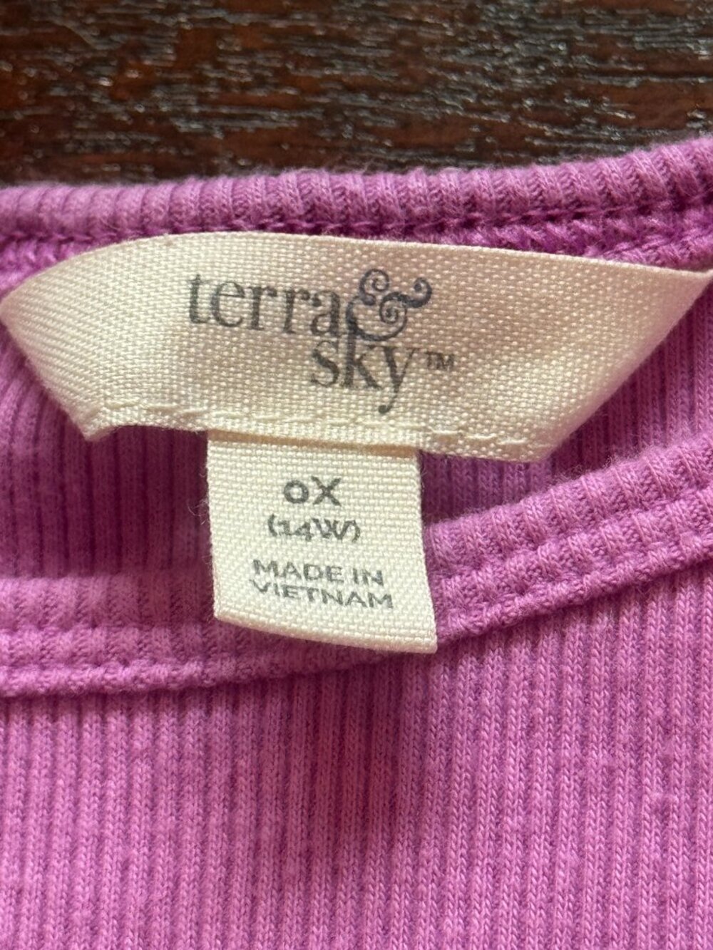 Terra & Sky Ribbed Tank Dress Bundle Lot of 2 - Teal & Magenta Plus Size 0X 14W - Picture 10 of 14